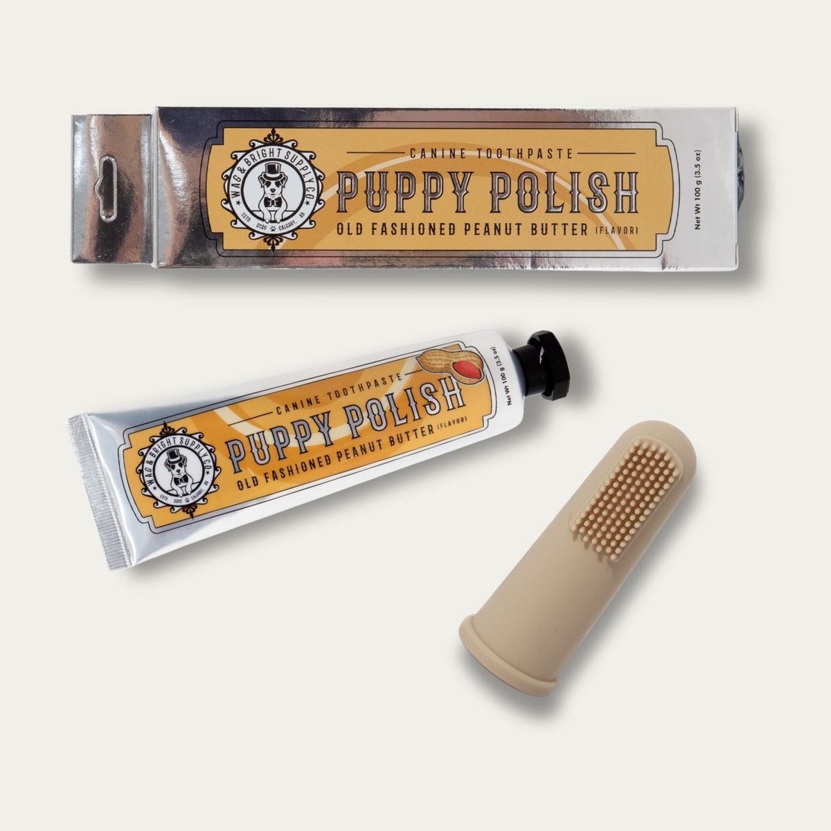 Puppy Polisher Toothbrush & Toothpaste Bundle